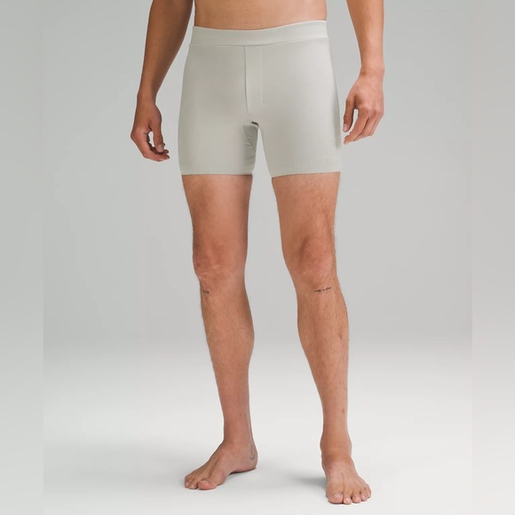 NEW Lululemon Everlux Yoga Short 6" Seal Gray Mens Sz XL Breathable Stretch Gym - Picture 1 of 9